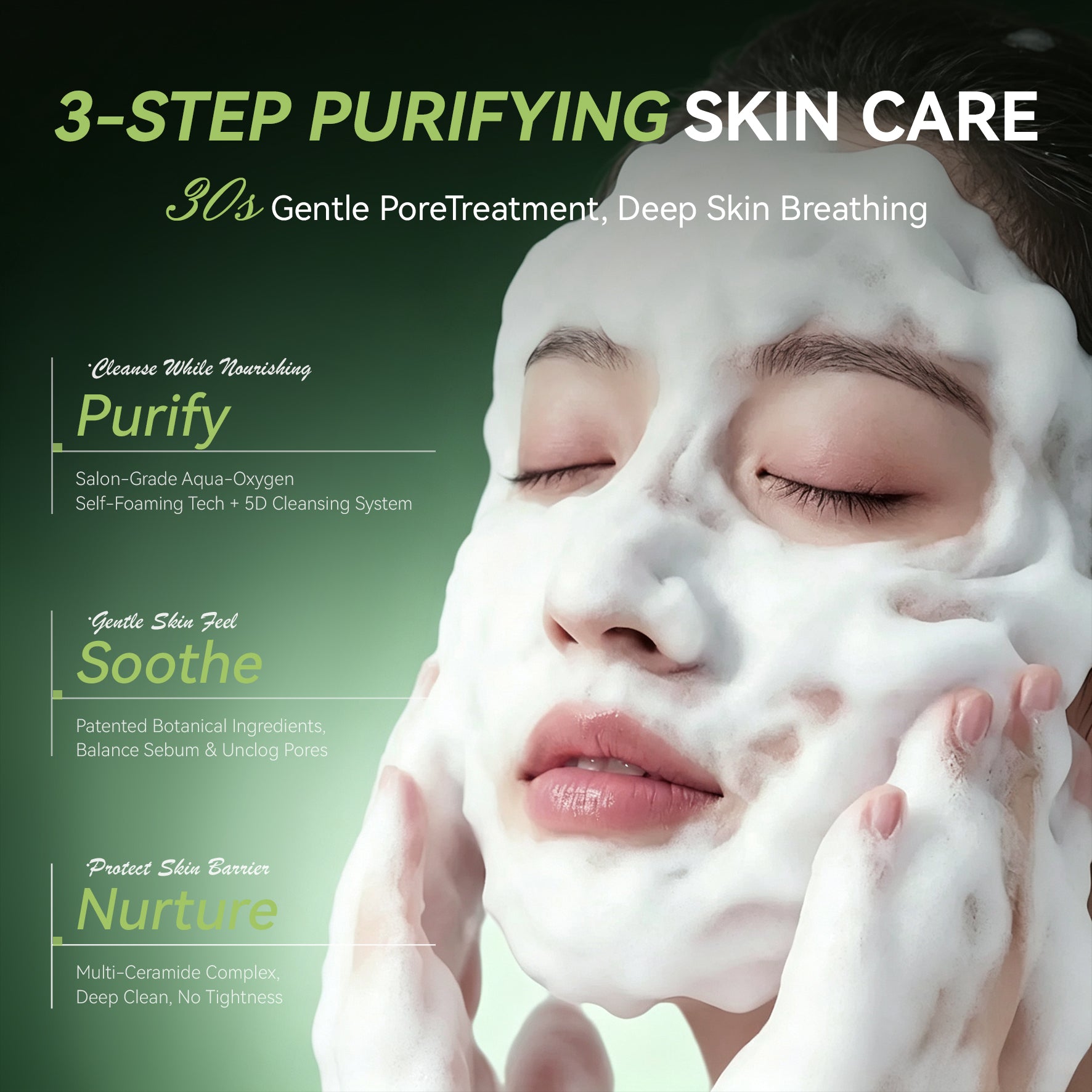 DR.LIGEDO SUPERMOLECULAR PEPTIDE SOOTHING MICROBUBBLE CLEANING FOAM