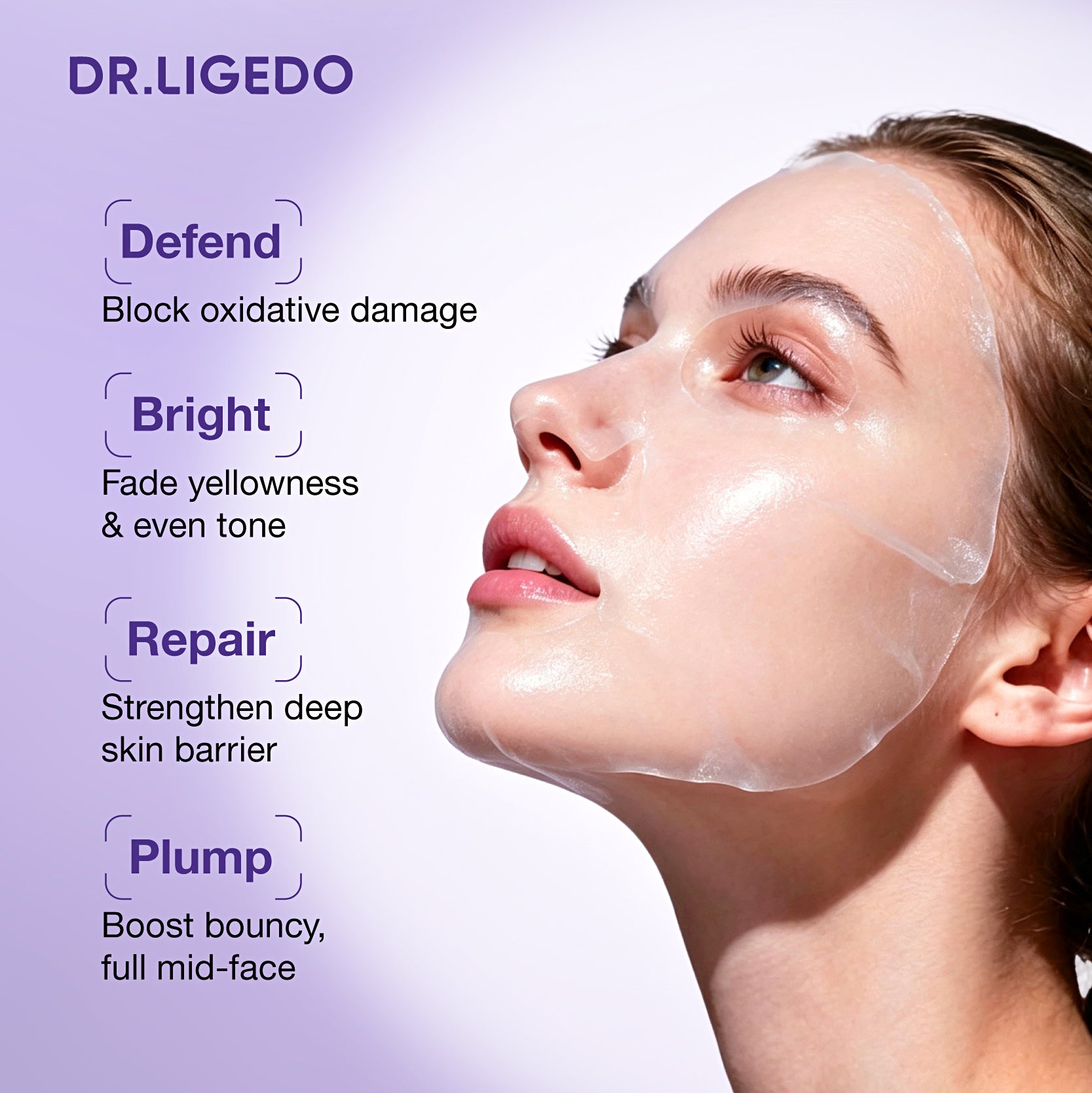 DR.LIGEDO ANTHOCYANIN REPAIR&AGE-DEFYING FREEZE-DRIED MASK