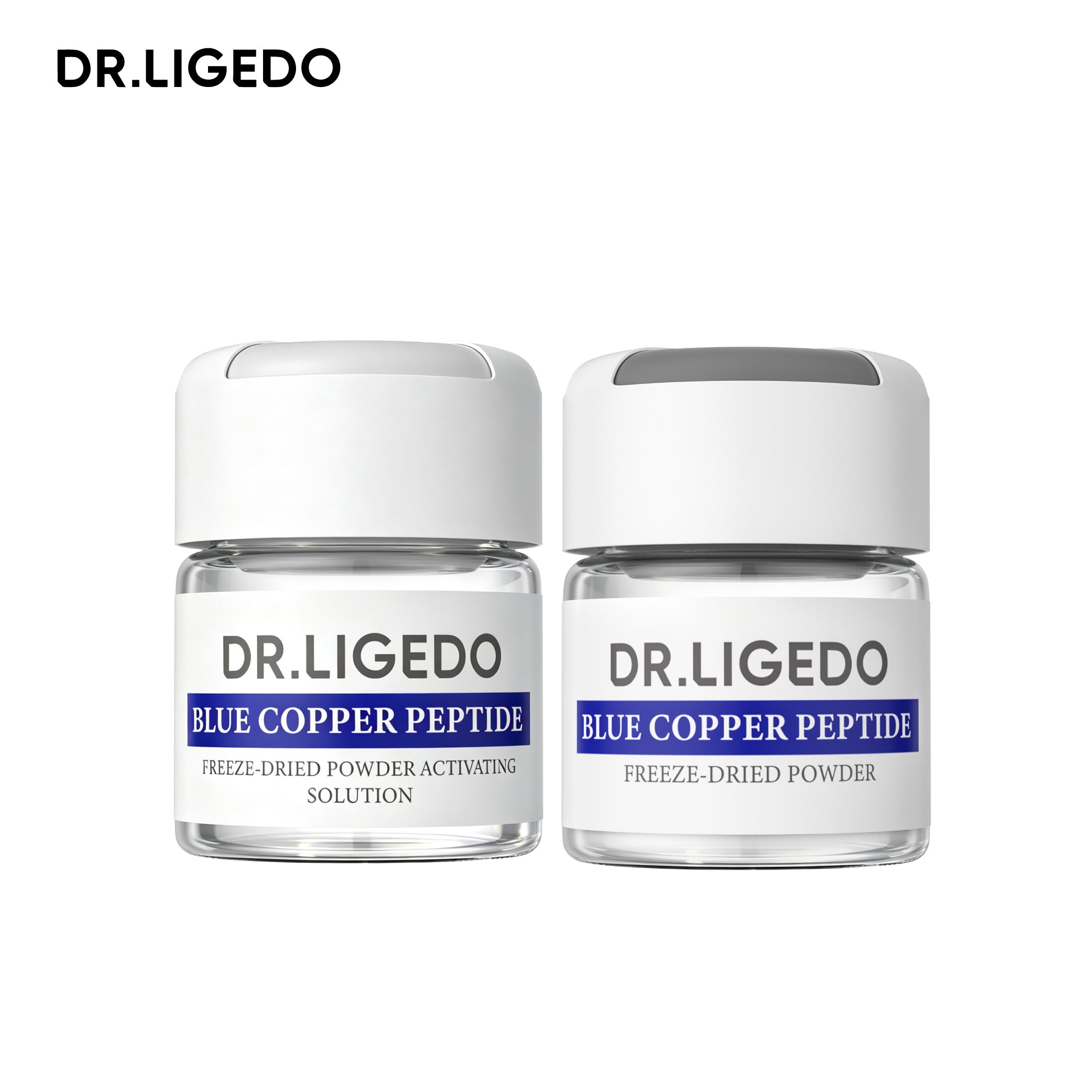 DR.LIGEDO FREEZE-DRIED BLUE COPPER PEPTIDE LIFTING KIT STARTER ACTIVATION SET