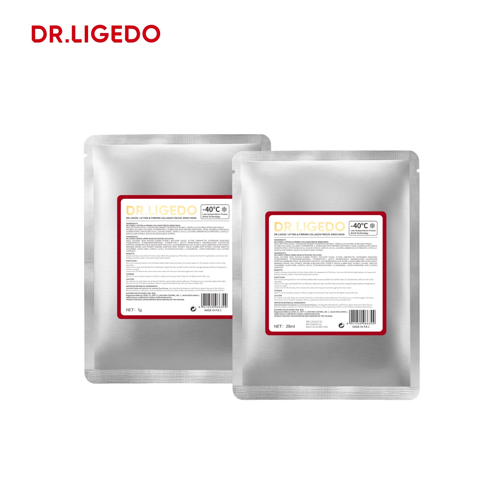DR.LIGEDO LIFTING&FIRMING COLLAGEM FREEZE-DRIED MASK